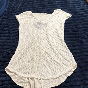 Maurices Cream Textured Women's Top